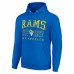 Unisex Los Angeles Rams Starter Royal Throwback Logo Pullover Hoodie