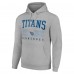 Толстовка Tennessee Titans Starter Unisex Throwback Logo - Heather Gray