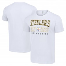 Pittsburgh Steelers Starter White Throwback Logo T-Shirt
