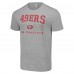 Футболка San Francisco 49ers Starter Throwback Logo - Heather Gray