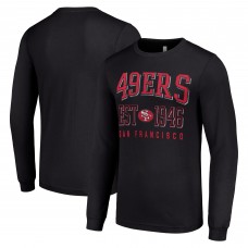 Футболка с длинным рукавом San Francisco 49ers Starter Throwback Logo - Black