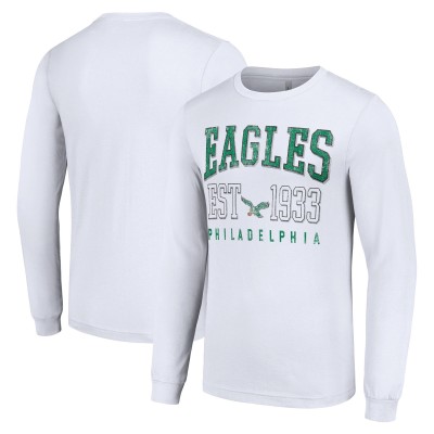Футболка с длинным рукавом Philadelphia Eagles Starter Throwback Logo - White