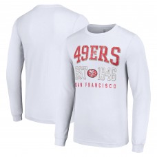 Футболка с длинным рукавом San Francisco 49ers Starter Throwback Logo - White