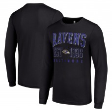 Футболка с длинным рукавом Baltimore Ravens Starter Throwback Logo - Black