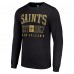 Футболка с длинным рукавом New Orleans Saints Starter Throwback Logo - Black