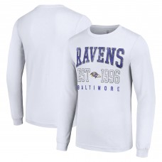 Футболка с длинным рукавом Baltimore Ravens Starter Throwback Logo - White