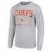 Футболка с длинным рукавом Kansas City Chiefs Starter Throwback Logo - Heather Gray