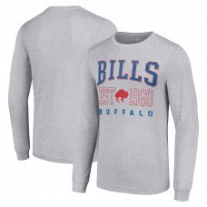 Футболка с длинным рукавом Buffalo Bills Starter Throwback Logo - Heather Gray