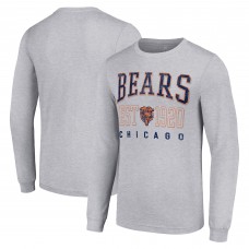 Футболка с длинным рукавом Chicago Bears Starter Throwback Logo - Heather Gray
