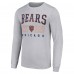 Футболка с длинным рукавом Chicago Bears Starter Throwback Logo - Heather Gray