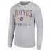 Футболка с длинным рукавом Minnesota Vikings Starter Throwback Logo - Heather Gray