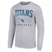 Футболка с длинным рукавом Tennessee Titans Starter Throwback Logo - Heather Gray
