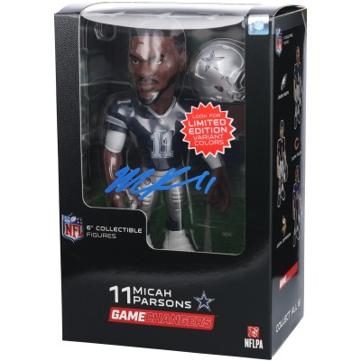 Micah Parsons Dallas Cowboys Autographed Authentic GameChangers Series 4 6 Figurine