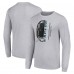 Футболка Philadelphia Eagles Starter Half Helmet Logo Long Sleeve Heathered - Heather Gray