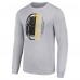 Pittsburgh Steelers Starter Heather Gray Half Helmet Logo Long Sleeve Heathered T-Shirt