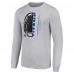Футболка Tennessee Titans Starter Half Helmet Logo Long Sleeve Heathered - Heather Gray