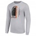 Футболка Cincinnati Bengals Starter Half Helmet Logo Long Sleeve Heathered - Heather Gray