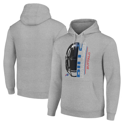 Толстовка Unisex Buffalo Bills Starter Heather Gray Half Helmet Logo