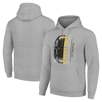 Толстовка Pittsburgh Steelers Starter Unisex Half Helmet Logo - Heather Gray