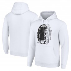 Толстовка Los Angeles Chargers Starter Unisex Half Helmet Logo - White