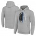 Unisex Indianapolis Colts Starter Heather Gray Half Helmet Logo Pullover Hoodie