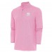 Green Bay Packers Antigua Pink Hunk Quarter-Zip Pullover Top