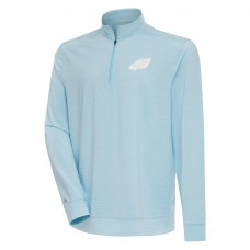 Кофта на короткой молнии Philadelphia Eagles Antigua Bright - Powder Blue