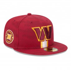 Бейсболка Washington Commanders New Era 2024 Sideline 59FIFTY - Burgundy