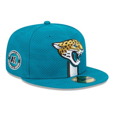 Бейсболка Jacksonville Jaguars New Era 2024 Sideline 59FIFTY - Teal