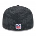 Бейсболка New Orleans Saints New Era Black 2024 Sideline 59FIFTY Fitted