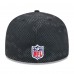 Бейсболка Philadelphia Eagles New Era 2024 Sideline 59FIFTY - Black