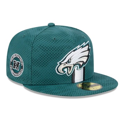 Бейсболка Philadelphia Eagles New Era 2024 Sideline 59FIFTY - Midnight Green