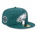Бейсболка Philadelphia Eagles New Era 2024 Sideline 59FIFTY - Midnight Green