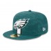 Бейсболка Philadelphia Eagles New Era 2024 Sideline 59FIFTY - Midnight Green