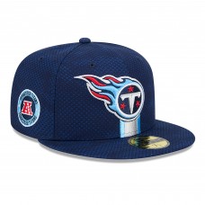 Бейсболка Tennessee Titans New Era 2024 Sideline 59FIFTY - Navy