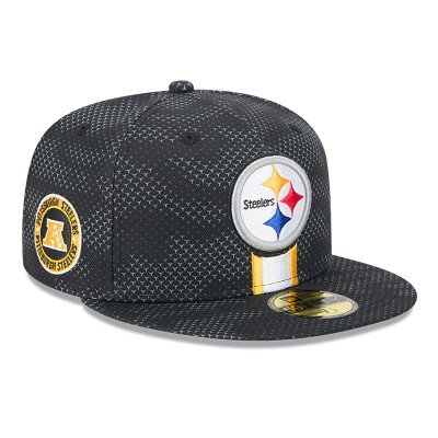 Бейсболка Pittsburgh Steelers New Era 2024 Sideline 59FIFTY - Black