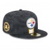 Бейсболка Pittsburgh Steelers New Era 2024 Sideline 59FIFTY - Black