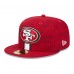 Бейсболка San Francisco 49ers New Era 2024 Sideline 59FIFTY - Scarlet