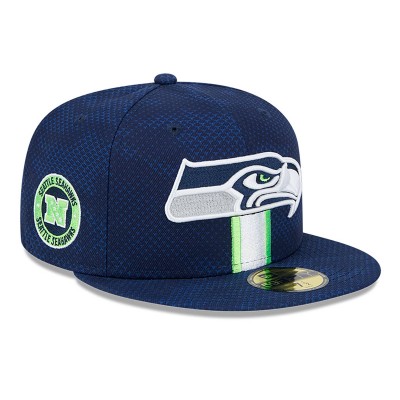 Бейсболка Seattle Seahawks New Era 2024 Sideline 59FIFTY - College Navy