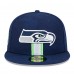 Бейсболка Seattle Seahawks New Era 2024 Sideline 59FIFTY - College Navy