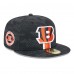 Бейсболка Cincinnati Bengals New Era Black 2024 Sideline 59FIFTY