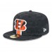 Бейсболка Cincinnati Bengals New Era Black 2024 Sideline 59FIFTY