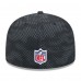 Бейсболка Cincinnati Bengals New Era Black 2024 Sideline 59FIFTY