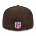 Бейсболка Cleveland Browns New Era Brown 2024 Sideline 59FIFTY