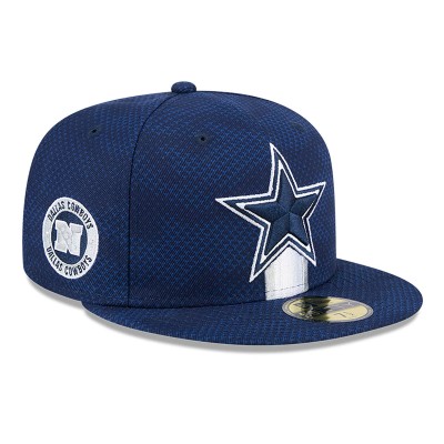 Бейсболка Dallas Cowboys New Era Navy 2024 Sideline 59FIFTY