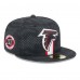 Бейсболка Atlanta Falcons New Era Black 2024 Sideline 59FIFTY