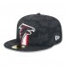 Бейсболка Atlanta Falcons New Era Black 2024 Sideline 59FIFTY