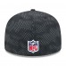 Бейсболка Atlanta Falcons New Era Black 2024 Sideline 59FIFTY