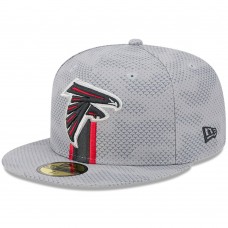 Бейсболка Atlanta Falcons New Era Gray 2024 Sideline 59FIFTY