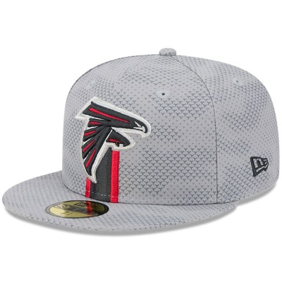 Бейсболка Atlanta Falcons New Era Gray 2024 Sideline 59FIFTY
